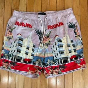 Pac Sun Havana Graphic Swim Shorts Men Size XL